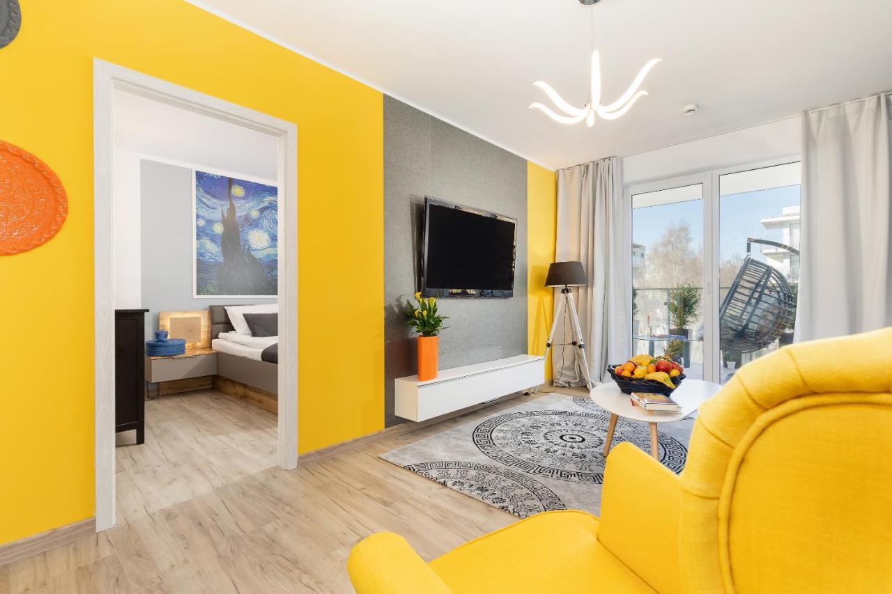 Kolobrzeg, Aqua Sol Polanki Park, 300 M, Schwimmbad, Fitness, Parkplatz, Terasse Apartment *